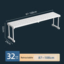 Axyaa Closet Stackable Tension Shelf Organizer Kitchen Cabinet Wardrobe Rack