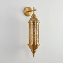 Axyaa Gold Lustre Carved Wall Lamp LED E27 for Home Decor, Hotel, and Restaurant