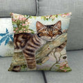 Axyaa Cat Garden Relax Pillowcase