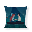 Axyaa Fairy Tale Violin Mermaid Pillowcase in Cartoon Style for Home Decor