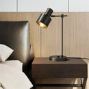 Axyaa Copper LED Table Lamp Black Brass Desk Light Simple Creative Decor