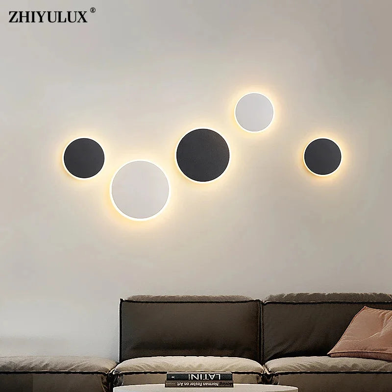 Axyaa Touch Sensor LED Wall Lamps for Indoor Living Minimalist Lighting