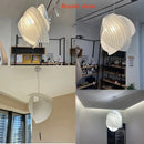 Axyaa Designer Silk Fabric Chandelier LED Hanging Lamp for Home Decor