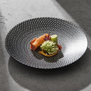 Axyaa Meteor Shower Ceramic Salad Plate Set, High-End Light Luxury Tableware