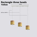 Axyaa Modern Wood Iron Pendant Lights - Nordic Colorful Minimalist Design