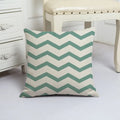 Blue Arrow Geometric Petal Linen Pillowcase by Axyaa