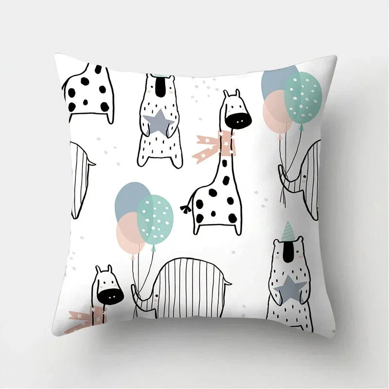 Axyaa Decorative Cushions Pillowcase - Soft Polyester Throw Pillow Cover for Sofa Décor
