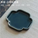 Axyaa Geometric Dessert Plate Set for Tea, Pastries, Snacks, and Fruits