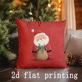 Axyaa Santa Claus Christmas Pillow Cover - Sofa Bedroom Car Cushion Cover