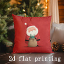 Axyaa Santa Claus Christmas Pillow Cover - Sofa Bedroom Car Cushion Cover
