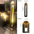 Axyaa Nordic Iron Glass Floor Lamp with LED Lighting for Home Decor