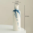 Axyaa Irregular Ink Graffiti Ceramic Vase for Home Decoration and Flower Arrangement