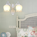 Axyaa European Style Gold LED Wall Lamp for Bedroom Living Room Stairway