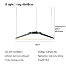 Axyaa Irregular Geometry Ring LED Chandelier Pendant Light for Living, Dining, and Bedroom