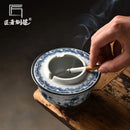 Axya Ceramic Ashtray with Lid, Stylish and Functional Design
