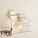 Axyaa Glass LED Wall Lights Fixture for Home Decor and Bathroom Mirror