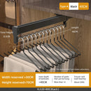 Axyaa Extendable Clothes Rail | Top Mount Wardrobe Hanger | Adjustable Trouser Organiser