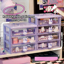 Axyaa Kawaii Desk Organizer Drawer for Stationery, Cards, and Small Objects