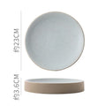 Axyaa Round Ceramic Plate Set for Stylish Dining Experience