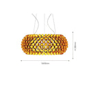 Axyaa Clear Gold Acrylic Pendant Light for Modern Dining Room décor.