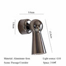 Axyaa Bauhaus Style Entrance Wall Lamp - Vintage Industrial Retro Spotlight