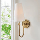 Axyaa Copper Linen Wall Lamp for Bedroom, Living Room, Corridor, Bathroom