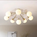 Axyaa Modern LED Ceiling Chandelier for Bedroom and Dining Room