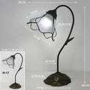 Axyaa Lotus Flower Tiffany Stained Glass Table Light Fixture, LED Bedroom Lamp