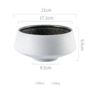 Axyaa High Foot Ceramic Soup Bowl Dessert Pasta Salad Snack Household Specialty Tableware