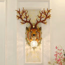 Axyaa Deer LED Wall Lamp: Modern Luxury Resin Deer Light for Living Room