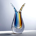 Axyaa Glass Vase: Light Luxury Entrance Decor & Water-Grown Flower Art Home Decoration