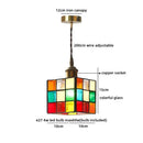 Axyaa Glass Square LED Pendant Lights - Nordic Decor Small Hanging Lamp