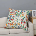 Axyaa Floral Series Pillowcase: Square Office Cushion Cover in Elegant Printing Pattern