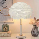 Axyaa Nordic Feather LED Desk Lamp: Modern & Minimalist Lighting Fixture
