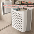 Axyaa Foldable Laundry Basket: Large Capacity Wall Mount Storage Bag for Clothes, Toys & Organizers