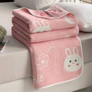 Axyaa Cotton 6-Layer Yarn Quilt - Soft and Cozy Gauze Blanket - Nap Blanket
