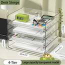 Axyaa 4-Tier Stackable Desk Paper Organizer Tray for Office Desk Organization