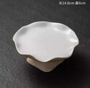 Axyaa Lotus Leaf Dish: New Chinese Style Dim Sum Tea Snack Dry Fruit High-Foot Plate