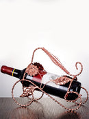 Axya Metal Wine Rack Glass Bottle Holder Bar Display Stand