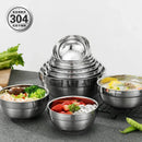 Axyaa Stainless Steel Snack Bowl Set for Home Kitchen Dining