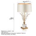 Axyaa Crystal Branch LED Desk Lamp - Modern & Decorative Lighting for Bedroom