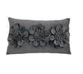 Axyaa Velvet Pink White 3D Chrysanthemum Throw Pillow Bouquet Model