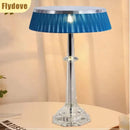 Axyaa Cream Wind Crystal LED Desk Lamp for Home Decoration in Bedroom & Living Room