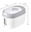 Axyaa Rice Dispenser Kitchen Organizer Storage Container Cereal Jar Home Box