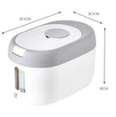 Axyaa Rice Dispenser Kitchen Organizer Storage Container Cereal Jar Home Box