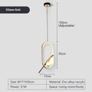 Axyaa Nordic Magpie LED Pendant Lamps Silver Gold Bird Hanging Light