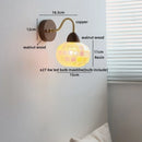 Axyaa Resin Shell Pull Chain LED Wall Lights - Modern Staircase & Bedroom Lamp