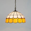 Axyaa Stained Glass Pendant Lights in Baroque Style for Kitchen and Home Decor