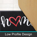 Axyaa Indoor Outdoor Non-Slip Doormat with Cute Letters for Front Door & Garden