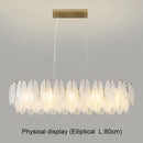 Axyaa Nordic Gold Feather Chandelier Pendant Light
